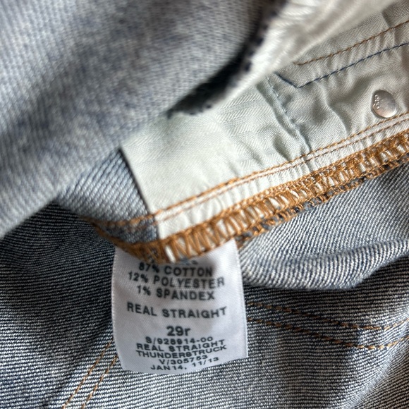 GAP Real Straight Distressed Jeans Women’s Size 29 Regular, Thunderstruck - Picture 8 of 8